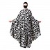 Irani kaftan with Floral print- Black-White Irani kaftan with Floral print- Black-White