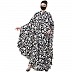 Irani kaftan with Floral print- Black-White Irani kaftan with Floral print- Black-White