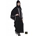 Kaftan Abaya- Black-Grey Kaftan Abaya- Black-Grey