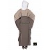 Kaftan Islamic dress - Light Grey and Beige