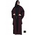 Kaftan Burqa - Black and Maroon