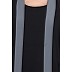Kaftan abaya with Grey borders- Black Kaftan abaya with Grey borders- Black