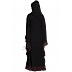 Designer kaftan abaya with Ruffled border- Black Designer kaftan abaya with Ruffled border- Black