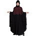 Dual colored designer Irani kaftan- Wine-Black Dual colored designer Irani kaftan- Wine-Black