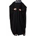 Kaftan abaya with pleats- Black