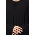 Kaftan abaya with pleats- Black