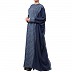 Designer printed Kaftan abaya- Blue-Multi color Designer printed Kaftan abaya- Blue-Multi color