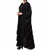 Nida Kaftan abaya with Crystal work- Black Nida Kaftan abaya with Crystal work- Black