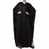 Nida Kaftan abaya with Crystal work- Black Nida Kaftan abaya with Crystal work- Black