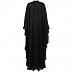 Nida Kaftan abaya with Crystal work- Black Nida Kaftan abaya with Crystal work- Black