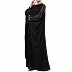 Designer Kaftan abaya with lacework- Black Designer Kaftan abaya with lacework- Black
