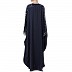 Designer Kaftan abaya with lacework- Navy Blue Designer Kaftan abaya with lacework- Navy Blue