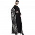 Irani Kaftan with printed panels- Black-White Irani Kaftan with printed panels- Black-White