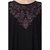 Kaftan abaya with Chikan embroidery work- Black Kaftan abaya with Chikan embroidery work- Black