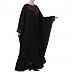 Kaftan abaya with Chikan embroidery work- Black Kaftan abaya with Chikan embroidery work- Black