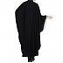 Designer Kaftan abaya with free Sleeves- Black-White
