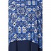 Irani Kaftan with printed fabric- Blue Irani Kaftan with printed fabric- Blue