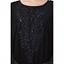 Occasion wear abaya with Embroidery work- Black
