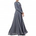 Designer Umbrella cut abaya with dual layer- Grey Designer Umbrella cut abaya with dual layer- Grey