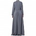 Designer Umbrella cut abaya with dual layer- Grey Designer Umbrella cut abaya with dual layer- Grey