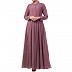 Designer Umbrella cut abaya with dual layer- Puce Pink Designer Umbrella cut abaya with dual layer- Puce Pink
