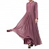 Designer Umbrella cut abaya with dual layer- Puce Pink Designer Umbrella cut abaya with dual layer- Puce Pink