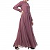 Designer Umbrella cut abaya with dual layer- Puce Pink Designer Umbrella cut abaya with dual layer- Puce Pink