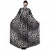 Designer abaya with Umbrella flare- Black-White Designer abaya with Umbrella flare- Black-White