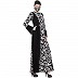 Printed Dress with Black panels Printed Dress with Black panels
