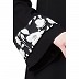 Casual Printed abaya- Black-White Casual Printed abaya- Black-White