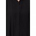 Designer Front open abaya with Pin Tucks- Black