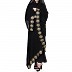 Double layered Bridal abaya with Golden lacework Double layered Bridal abaya with Golden lacework