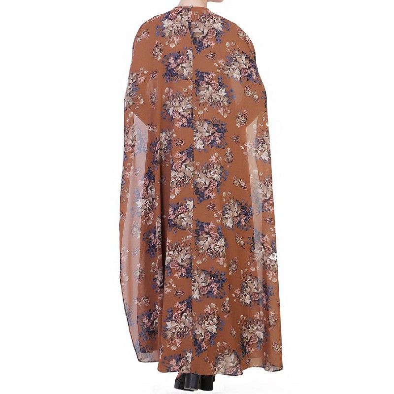 Double Layer Printed Abaya