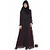 Shrug abaya- Black and Maroon Check Shrug abaya- Black and Maroon Check