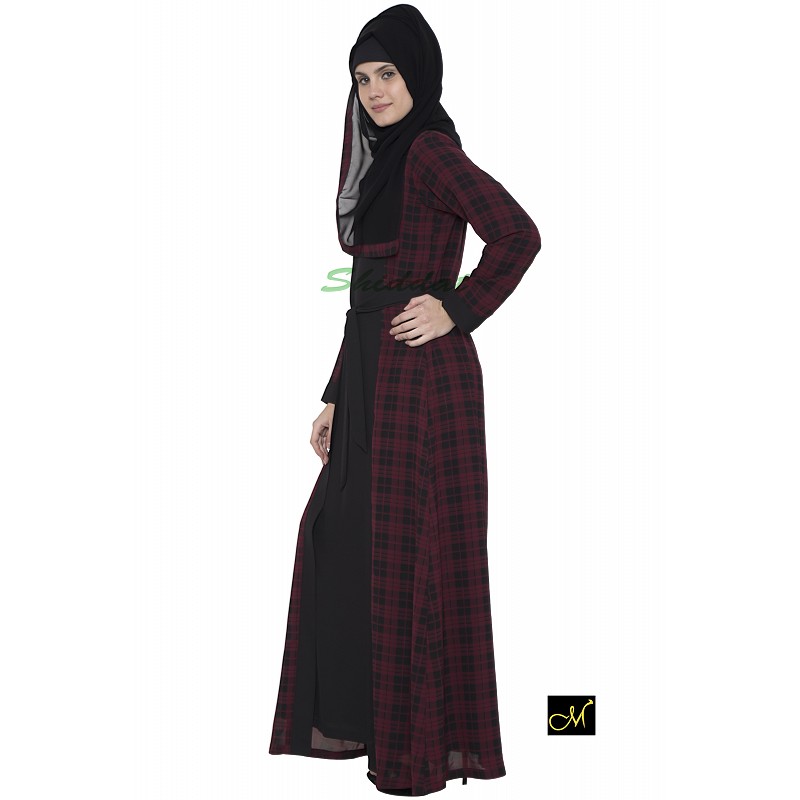 Chiffon shrug abaya