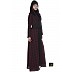 Shrug abaya- Black and Maroon Check Shrug abaya- Black and Maroon Check