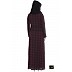 Shrug abaya- Black and Maroon Check Shrug abaya- Black and Maroon Check
