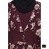 Shrug abaya with Burgundy printed Shrug abaya with Burgundy printed