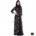 Shrug Abaya with black printed shrug Shrug Abaya with black printed shrug