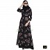 Shrug Abaya with black printed shrug Shrug Abaya with black printed shrug