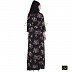 Shrug Abaya with black printed shrug Shrug Abaya with black printed shrug
