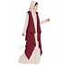 Shrug abaya- Beige-Maroon Shrug abaya- Beige-Maroon
