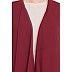 Shrug abaya- Beige-Maroon Shrug abaya- Beige-Maroon