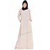 Shrug abaya- Beige-Wine Shrug abaya- Beige-Wine