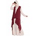Shrug abaya- Beige-Maroon Shrug abaya- Beige-Maroon