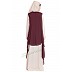 Shrug abaya- Beige-Wine Shrug abaya- Beige-Wine