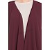 Shrug abaya- Beige-Wine Shrug abaya- Beige-Wine