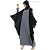Shrug abaya- Grey-Black Shrug abaya- Grey-Black