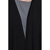 Shrug abaya- Grey-Black Shrug abaya- Grey-Black