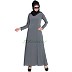 Designer Shrug abaya- Grey-Black Designer Shrug abaya- Grey-Black